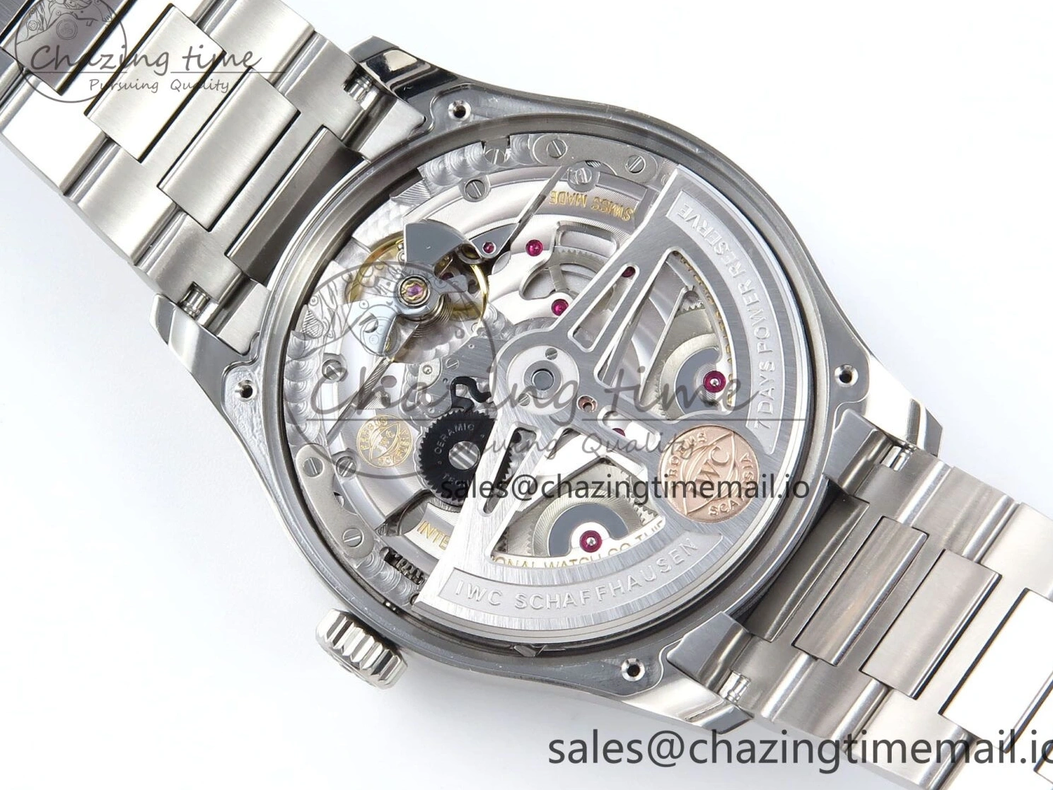 MIROTIME 0312 Portugieser Auto IWC0562B APSF 1:1 Best Edition Gold Dial on SS Bracelet A Reliable 6996